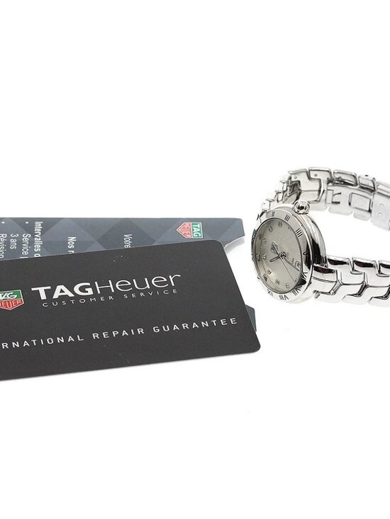 TAG HEUER Link WAT1411 11P diamond date Silver Dial Quartz Ladies Watch_950371